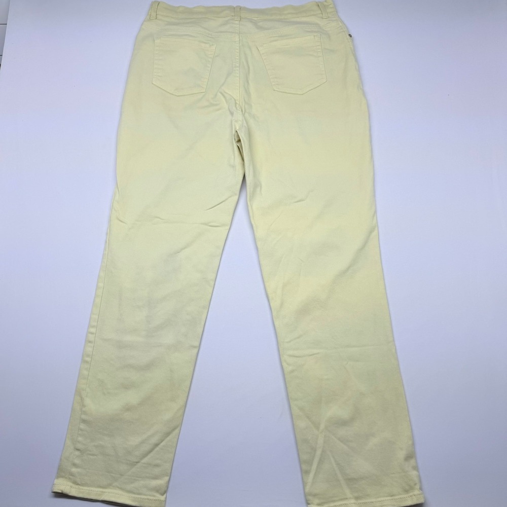 Gloria Vanderbilt Amanda High Rise Straight Leg Jeans Yellow Womens 18 Long - Picture 2 of 11
